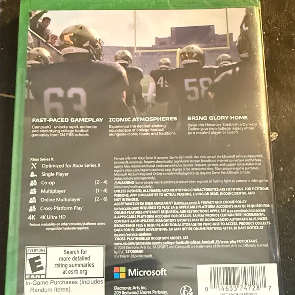 Xbox Series X College Football 25 - Green and White